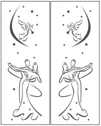 Пескоструйный рисунок Ангелы Феи 45